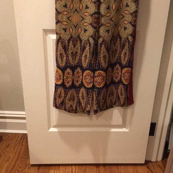 Zara paisley scarf print wide leg pants - Picture 2 of 12